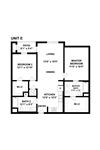 Jefferson SoLA Apartment Home E Two Bedroom Floor Plan Jefferson SoLA Apartment Home E Two Bedroom Floor Plan